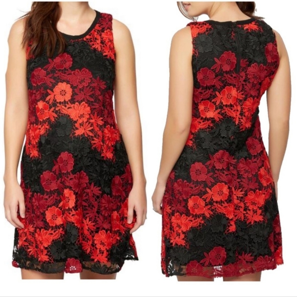 Maternity lace dress Taylor for a pean in the pod red color size M